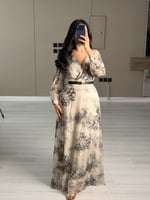 فستان ناعم مموج