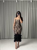 فستان ناعم اسود