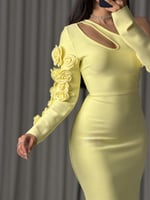 فستان ناعم اسود بورد انيق