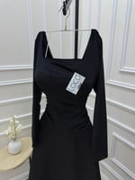 فستان سهره اسود ناعم