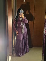 فستان ناعم بلون بنفسجي