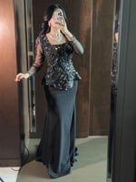 فستان سهره راقي باكمام