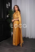 جلابيه قطعتين بتطريز فخم