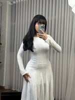 فستان ناعم باكمام مميزه