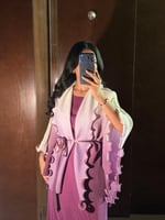 فستان ناعم مع جاكيت فضفاض