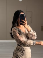 فستان ناعم مموج