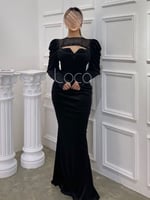 فستان انيق من المخمل