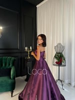 فستان سهرة ميكادو لون موف