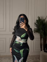 فستان ناعم بلون اسود