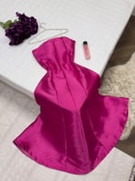 فستان لونين انيق مميز بطيات