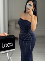 فستان سهره كحلي