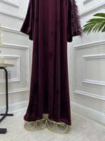 جلابيه مخمل أكمام فضفاضه