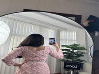 فستان وردي مورد