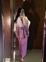 فستان ناعم مع جاكيت فضفاض