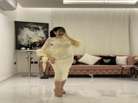 فستان دانتيل قصير سكري