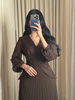 فستان ناعم بني