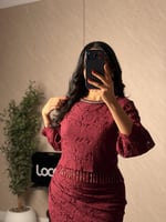 طقم ناعم بلون عودي