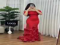 فستان سهره احمر