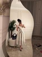 فستان ناعم مع حزام