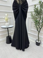 فستان ناعم اسود