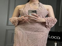 فستان سهره وردي