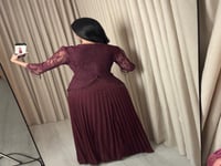 فستان ناعم عودي