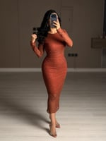 فستان ببريق ناعم