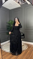 فستان سهره اسود فخم من لوكا فاشن