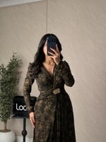 فستان ناعم مشجر