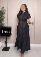 فستان سهره ناعم اسود