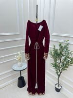 جلابية عودي مطرزه