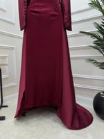 فستان سهره عودي مخمل