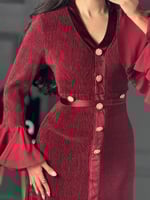 فستان ناعم باكمام من لوكا