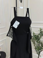 فستان اسود ناعم