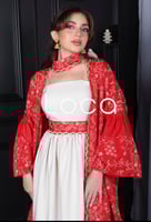 جلابيه قطعتين تطريز كمبيوتر