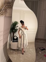 فستان ناعم مع حزام