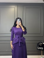 طقم بتصميم مميز باللون البنفسجي من لوكا فاشن