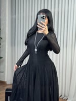 فستان ناعم اسود