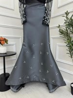 فستان سهره رصاصي