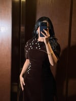 فستان جوخ ناعم وراقي