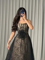 فستان ناعم اسود