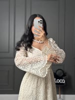 فستان بنقوش مميزه من براند لوكا فاشن