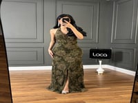 فستان سهره زيتي