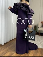 فستان ليلكي