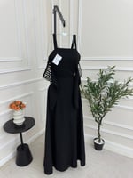 فستان اسود ناعم