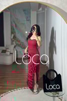 فستان احمر ناعم استرتش