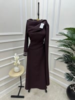 فستان ناعم بلون السنه موكا موس