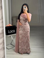 فستان سهره بتصميم ملفت للانظار من لوكا فاشن