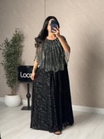 فستان ناعم بلون اسود