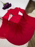 فستان سهره ناعم فخم ورد